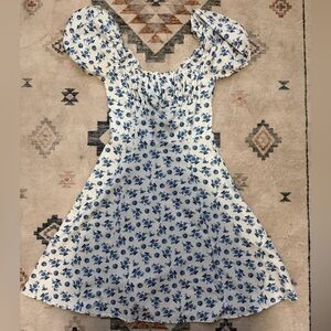 SHEIN Blue Floral Dress